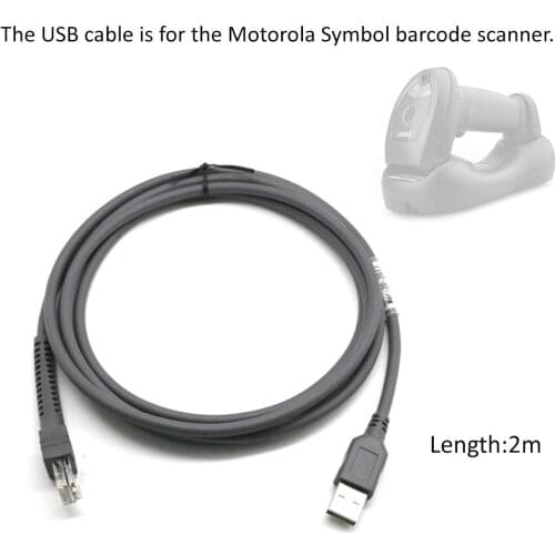 USB To RJ48 RJ50 Scanner Data Cable For LS1203 LS2208 LS4208 LS3008 C BAU01-S07ZAR Symbol Barcode Scanner Part Cable