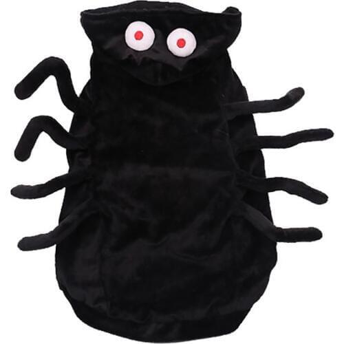 Pet Costume Warm Hoodie Spider Pet Clothes Apparel For Cat Dog Party Decoration Clothing Accessories Pet Supplies For Halloween