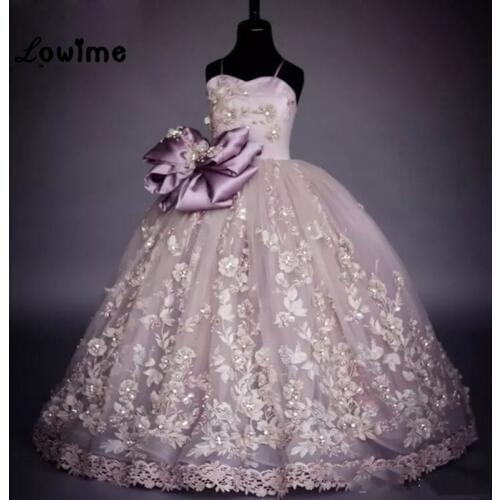 Beauty Pageant Dresses For Girls Flower Girl Dresses Ball Gown Communion Dresses 2018 Robe Fille Enfant Mariage De Soiree