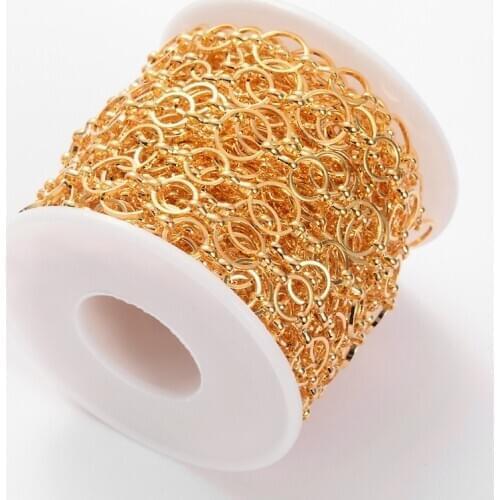 10m/roll Brass Handmade Chains with Spool for Jewelry Making DIY Bracelet Necklace Findings Accessories Material