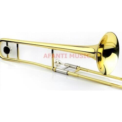 Afanti Tenor Falling Tune B Brass Body Gold Lacquer Trombone (ATB-123)