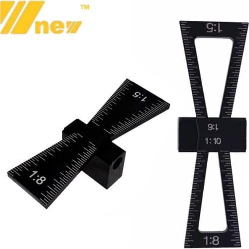 Dovetail Marker Guide Aluminum Alloy Dovetail Gauge Guide Making Jig 1:5 1:6 1:8 1:10 Slopes for Woodworking DIY Wooden Joints