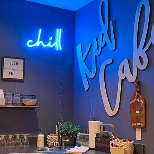 Chill Neon Sign Personalize Flex LED Neon Signs Light for Party Home Decor Customize Neon Sign Bar Store Logo Neon Sign