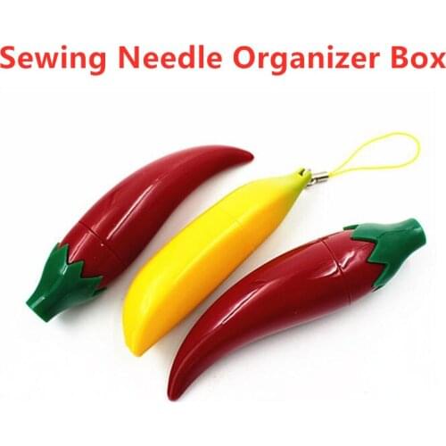 2020 New Personality Banana Small Pepper Shape Sewing Needle Organizer Box Toothpick Storage Holder Case