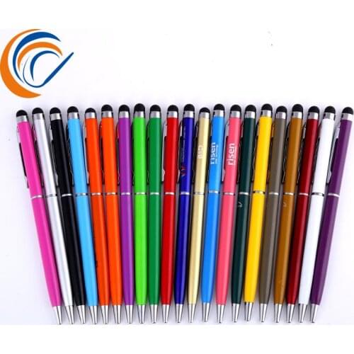 Wholesale Metal Pen 17 Pcs Per Set Advertising Pen Manufacturers Print Logo Touch Screen Metal Ballpoint Pen Promotional