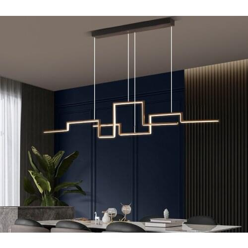 ModernSimplicityBlackAcrylic LEDPendant lampLiving roomDining room Bar Home indoor lighting pendant lights dimmableLuminaire