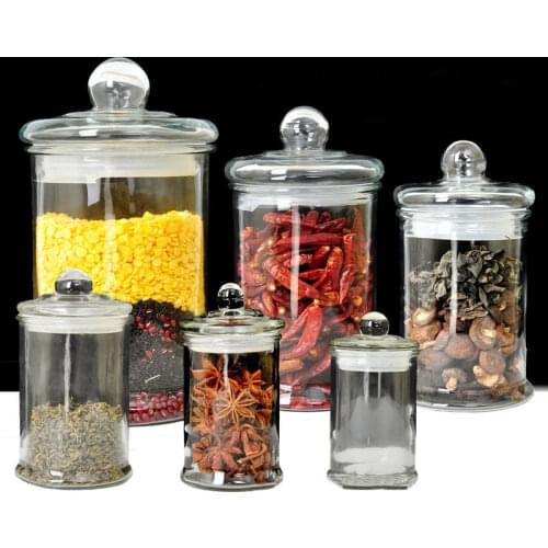 Glass sealed can glass storage containers