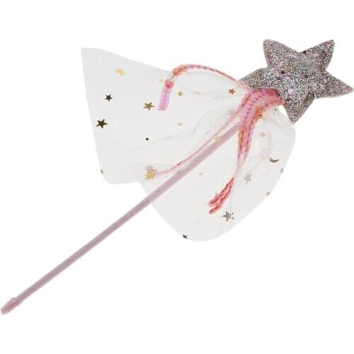 Sweet Princess Glitter Shining Star Fairy Wand Girls Angle Magic Party Dressing up Costume Props