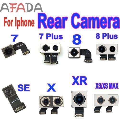 Back Rear Camera For Iphone 7 Plus 8 Plus SE X MAX XR XS MAX 11 pro With Flash Module Sensor Flex Cable Replacement for iphone