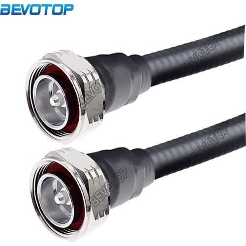 1/2 Feeder Jumper 7/16 L29 DIN Male to DIN Male Plug Connector Super Flexible 50-9 Cable RF Coaxial Pigtail Extension Cable Cord