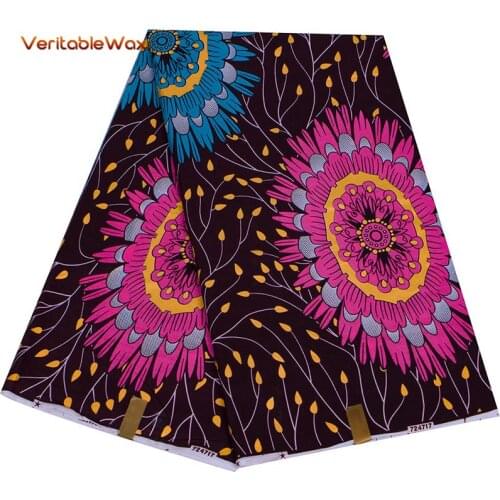100% Cotton top Golden powder prints real wax African fabric latest designer sewing wedding dress tissu making craft loincloth