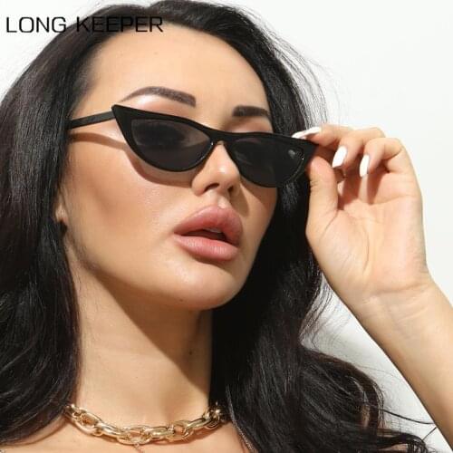 2021 Fashion Small Cat Eye Sunglasses Women Vintage Triangle Sun Glasses Cute Sexy Ladies Eyewear Gafas De Sol Mujer UV400