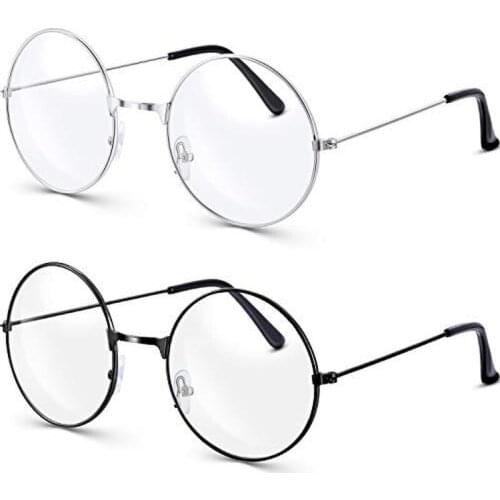 10 Pair Wizard Glasses Round Eyeglasses Halloween Christmas Party Dance Cosplay Fashion Decorative Props Children and Adult