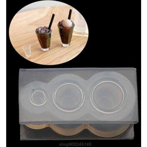 3D Mini Cup Bottle High Heels Bread Pot Pendant Mold Silicone Mold Kit Miniture Food Play Mold Tools N18 20 Dropshipping