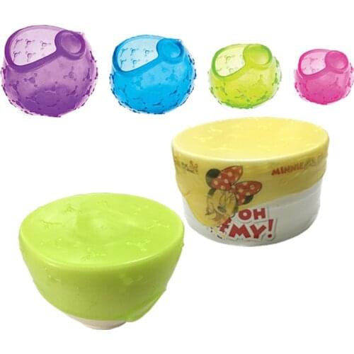 4 Pcs Silicone Stretch Lids Reusable Airtight Food Wrap Covers Keeping Fresh Seal Bowl Stretchy Wrap Cover Kitchen Cookware