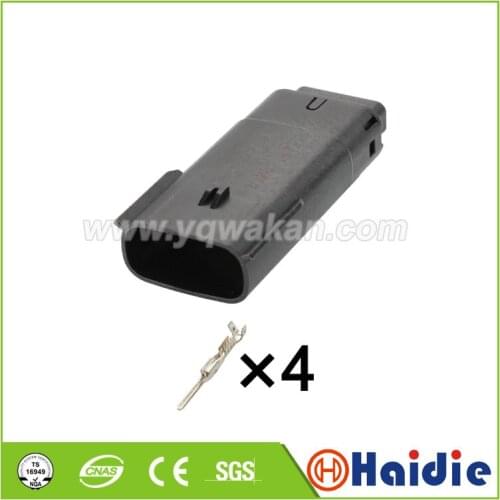 Free shipping 2sets 4pin auto male of 33471-0401 33471-0406 33471-0469 molex wire waterproof plug wiring cable connector