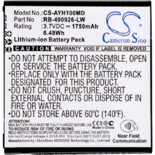Cameron Sino 1750mAh battery for ASCOM Myco SH1 VoWiFi 490926A RB-490926-LW Medical Battery