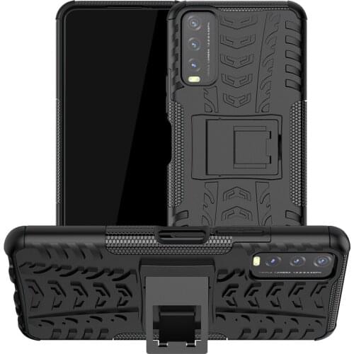 For Vivo Y20 Case For Vivo Y20 Cover Shockproof Armor PC Silicone Protective Phone Bumper For Vivo Y20 Y50 Y17 Y15 Y12 Y3 U3X