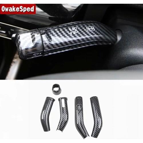 For Mercedes Benz A W177 B W247 CLA 200 GLA GLB Class 2020 Car Steering Wheel Wiper Lever Frame Deocration Sticker Trim