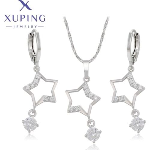 Xuping Elegant Temperament Star Shape Jewelry Sets Environmental Copper for Women Mothers Day Gift M37-60023