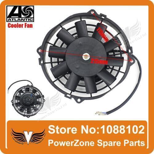 Dirt Bike Motorcycle ATV Quad Buggy ZONGSHEN LIFAN 215mm Oil Cooler Water Cooler Radiator Electric Cooling Fan Free Shipping