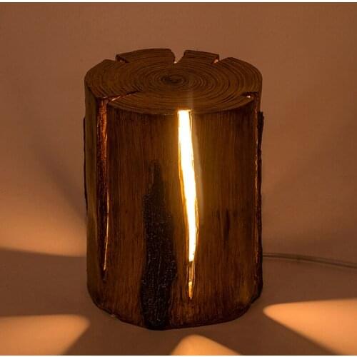 Imitation Tree Trunk Lawn Light Villa Garden Park Natural Landscape Lighting Outdoor Backyard Decorative Stump Lamps