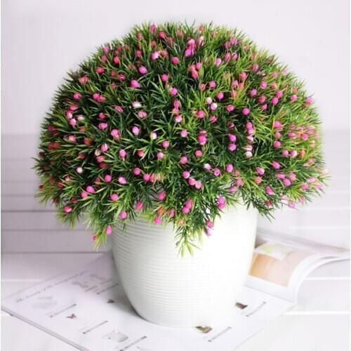 Artificial Plants Green Grass Plastic Plant Bonsai Potted Fake Plant Flower Decoration Simulation Plant Fake Plants Flowers Deco