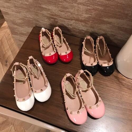 2021 Hot Sell Kids Flats Genuine Leather Shoes Comfortable Luxury Brand Childrens Shoes Size26-35 Normal Size Shoes