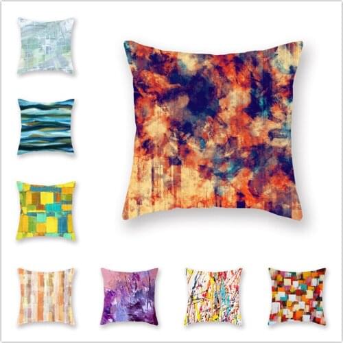 Cute Dog Dog Decor Print Pillow Case Bedroom Sofa Waist Cushions Cover Car Decoration Cushion Cover