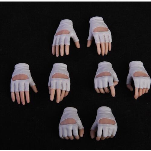 Mnotht 4Pair/8pcs 1/6 Female Soldier Glove-Hand Model Holding Gun Hand Model Sword holder Clam hand fit for Phicen JIAOUL Figure