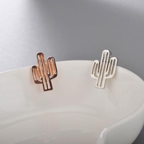 Fashion New Bohemian Cactus Necklaces & Pendants Women Natural Plant Jewelry Chain Choker Saguaro Birthday Gifts Bijoux