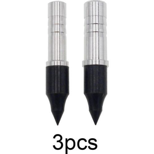 3 Set Archery Arrowhead Combo 100 Grain Field Points Practice Tips + Aluminum Point Insert for Arrow Shaft ID 6.2mm 7.6mm