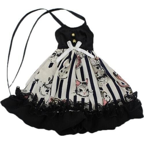 Oufit for ICY DBS Blyth doll Cat dress for the simple dressing suitable joint azone 1/6 bjd ob24 anime girl
