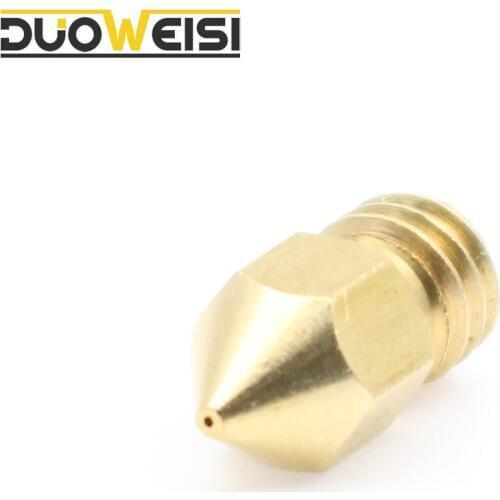 M6 screw 1.75/3mmFilament Print Head For Makerbot Ultimaker 3D Printer Brass MK8 Nozzle0.2/0.3/0.4/0.5/0.6MM High Quality
