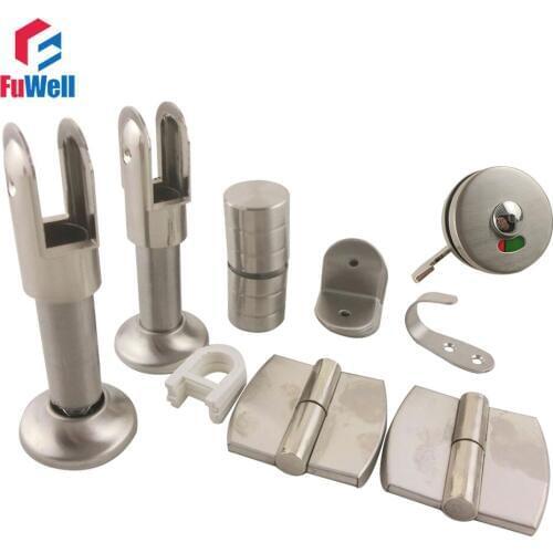 Stainless Steel Public Toilet Accessories Set for WC Partition