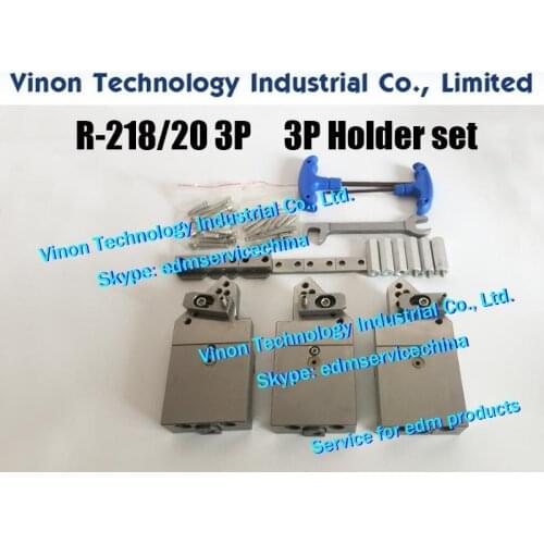 R-218/20 3P Wire EDM 3P Three-point system Holder set, 3P holder set 3R-218S set of three holders and fixing parts for wire cut