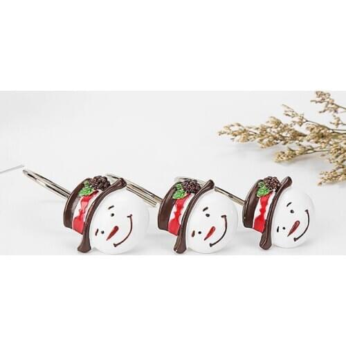 Retro European American antique shower curtain accessories shower curtain hook shower curtain ring resin classic Curly Pattern