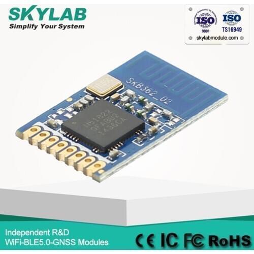 SKYLAB Hot Selling Serial Bluetooth Ble 4.0 Transmitter Chip nRF51822 SKB362 Bluetooth Module