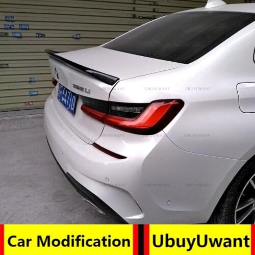 Performance style Carbon fiber rear trunk spoiler for BMW new 3 series 320i 330i 335i 340i 2019 2020 2021 year G20 spoiler wing