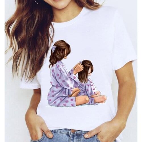 T-shirt Women Harajuku Summer Mom Life Print woman T shirt 90s Female Tee Tops Graphic Short sleeve streetwear Tee Shirt femme