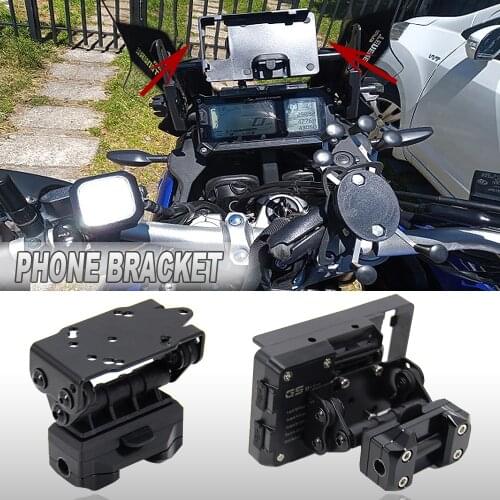 10/12mm Motorcycle Front Phone Stand Holder Smartphone GPS Navigaton Plate Bracket For YAMAHA XT1200Z XT 1200 Z Super Tenere