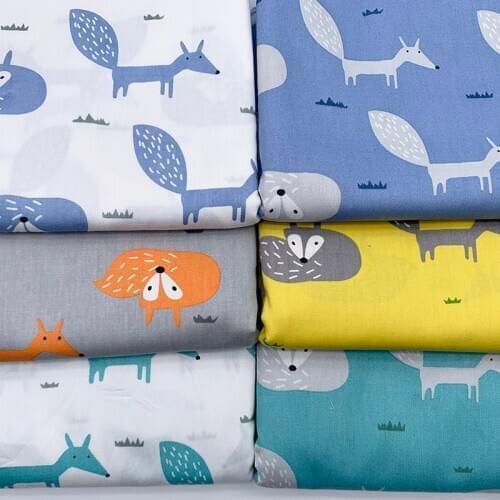 25x20CM 6 Pieces/Set DIY Sewing Craft Multi Purpose Nordic Style Cotton for Household Cartoon Animal Nice Gift Patchwork Cloth