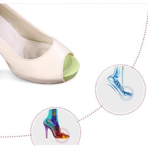 4pcs=2pairs New Silicone Sole High Heel Foot Cushions Forefoot Anti-Slip Insole Shoes Gel Pad Soft Inserts Insoles Pain Relief