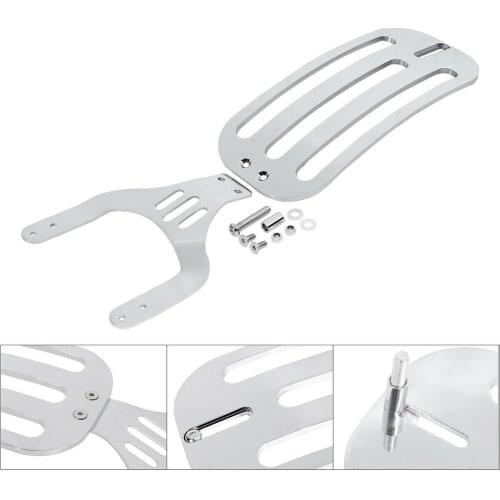 Motorcycle Solo Fender Luggage Rack For Indian Chief DarkHorse 16-18 Chieftain Elite 17 chrome/black