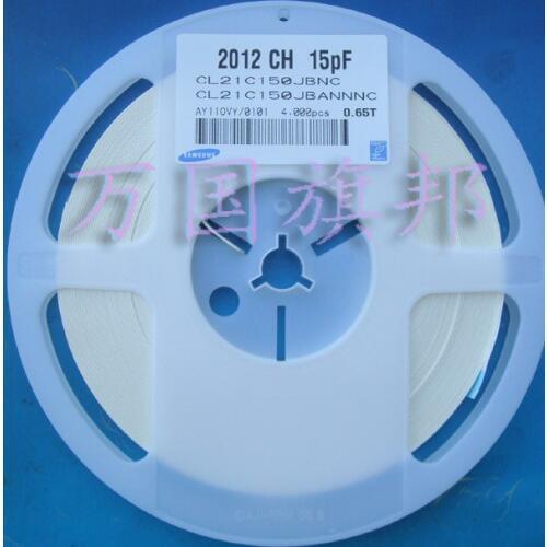 Free Delivery. 0805 15 p 5% 50 v 1 patch capacitance plate 4000 only 60 yuan