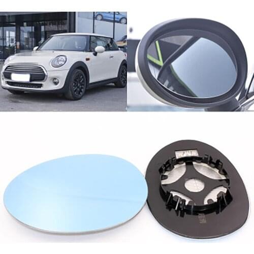 Large Vision Car Blue Rearview Mirror Glare Proof LED Lamp Heated Turn Single for BMW Mini JCW 2014-2020