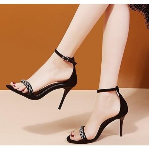 Fashion Women Sandals Red Patent Leather High Heel Sandals Women Open Toe Ankle Buckle Strap Sexy Ladies Party Shoes 2021