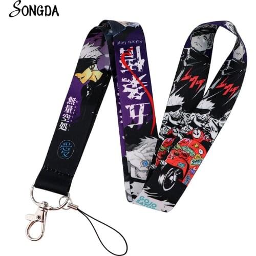 Jujutsu Kaisen Lanyard Keychain Phone Charm Rope Neck Straps Key ID Card Badge Holder Anime Lovers Card Sleeve Lanyard Jewelry