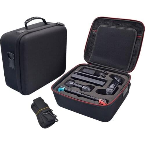 Black Waterproof Anti-Scratch Big Storage Carry Bag Cover Case Protector Light Weight For Nintendo Switch Console Spare Parts