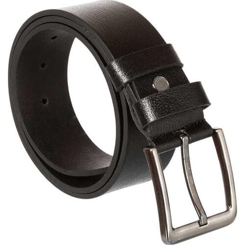 Filters Black Genuine Leather Solid Color Seamless 4.5 Cm of Sports Belt-500-DÜZ